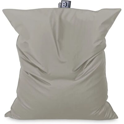 Happers - Big Puff Polipiel Gris Claro - Puff Happers - Big Puff Polipiel Gris Claro - Puff