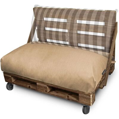 HAPPERS - Cojín palets - Beige - 120x80x20 HAPPERS - Cojín palets - Beige - 120x80x20