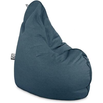 Happers - Puff Pera Relax Terciopelo Vintage Azul Oscuro - Puff Happers - Puff Pera Relax Terciopelo Vintage Azul Oscuro - Puff