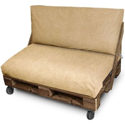 HAPPERS - Patagonia Beige - Seat 120x80x20 - Palets cushion HAPPERS - Patagonia Beige - Seat 120x80x20 - Palets cushion