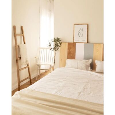 Decowood Flandes Tête de lit - Pin naturel, Finitions variées, 120x60cm - Publicité Decowood Flandes Tête de lit - Pin naturel, Finitions variées, 120x60cm - Publicité