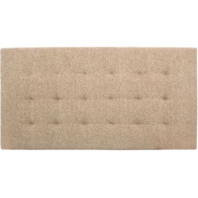 DECOWOOD Tête de lit capitonnée en polyester marron - Publicité DECOWOOD Tête de lit capitonnée en polyester marron - Publicité