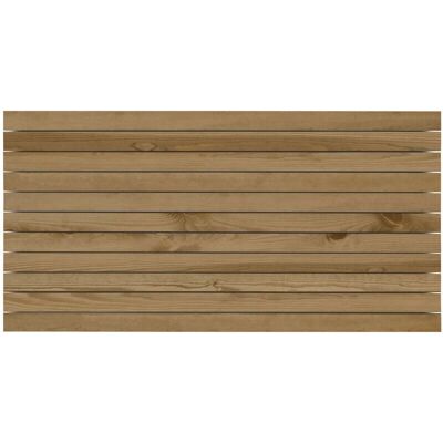 Tête de lit en bois massif Decowood - Chêne foncé - 160x80cm - Tête de lit - Publicité Tête de lit en bois massif Decowood - Chêne foncé - 160x80cm - Tête de lit - Publicité