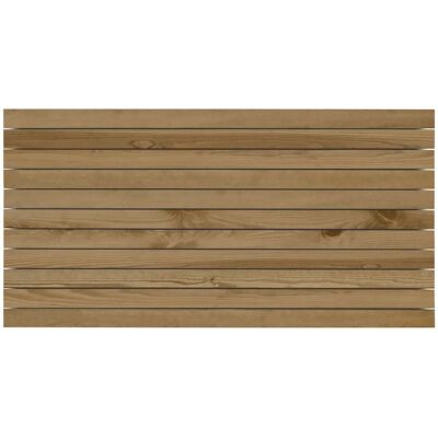 Decowood Cabecero de Roble Oscuro de Madera Maciza - Muebles de Dormitorio Decowood Cabecero de Roble Oscuro de Madera Maciza - Muebles de Dormitorio