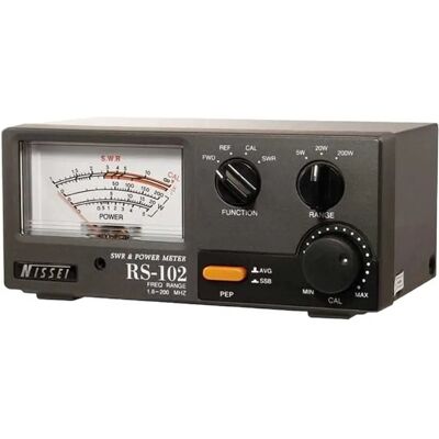 Nissei RS-102 Silber Reflectometer & Wattmeter - RF Testgerät Nissei RS-102 Silber Reflectometer & Wattmeter - RF Testgerät