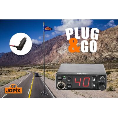 Jopix AP-7 Radiosender-Kit - AM-FM, 10 km Reichweite, CB MAG-7 Magnetantenne inklusive Jopix AP-7 Radiosender-Kit - AM-FM, 10 km Reichweite, CB MAG-7 Magnetantenne inklusive