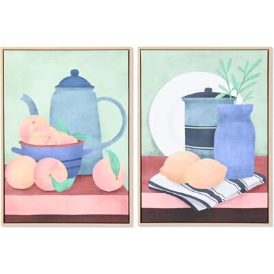 Fijalo - Cuadro en Lienzo 53x4,5x73 Cocina Enmarcado Fijalo - Cuadro en Lienzo 53x4,5x73 Cocina Enmarcado
