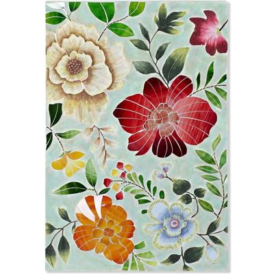 Fijalo - Decorazione Parete Tela di Cristallo 80X4X120 Fiori - Decorazione Murale Fijalo - Decorazione Parete Tela di Cristallo 80X4X120 Fiori - Decorazione Murale