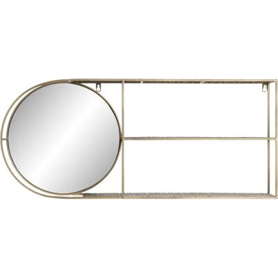 Fijalo Model ES189398 Metaalspiegel 80x13x35 Goud - Spiegel Fijalo Model ES189398 Metaalspiegel 80x13x35 Goud - Spiegel