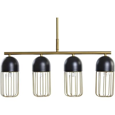 Fijalo Modelo LA195758 - Lámpara de Techo - Metal, Negro, 60x11x26 cm Fijalo Modelo LA195758 - Lámpara de Techo - Metal, Negro, 60x11x26 cm