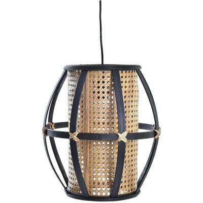 Fijalo - Lámpara de Techo Bambu Ratan - Negro Natural Fijalo - Lámpara de Techo Bambu Ratan - Negro Natural