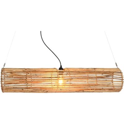 Fijalo - Lampada Soffitto Rattan 100X20X20 Naturale Marrone Fijalo - Lampada Soffitto Rattan 100X20X20 Naturale Marrone