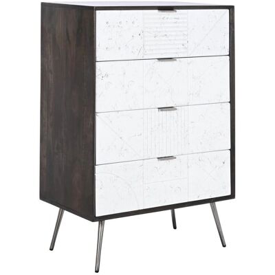Fijalo - Cajonera Mango 70x40x105 Marrón Oscuro - Cajonera Fijalo - Cajonera Mango 70x40x105 Marrón Oscuro - Cajonera