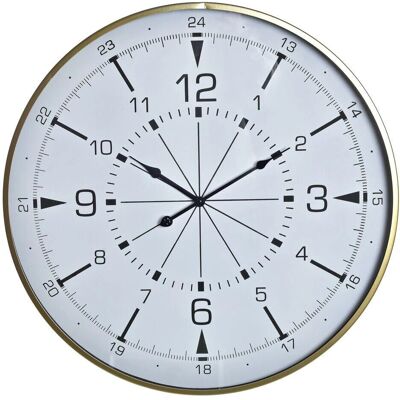 Fijalo - Reloj de Pared - Metal, Cristal, 60x3x60 - Reloj de Pared Fijalo - Reloj de Pared - Metal, Cristal, 60x3x60 - Reloj de Pared