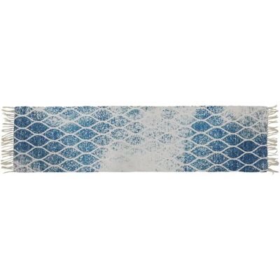 Fijalo Model TX187555 Blauwe Chenilla Vloerbedekking - Vloerbedekking Fijalo Model TX187555 Blauwe Chenilla Vloerbedekking - Vloerbedekking