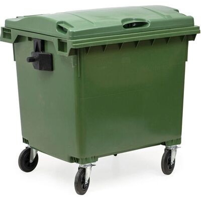 Todocontenedor - 1000L Verde - 4 ruedas - Contenedor de residuos Todocontenedor - 1000L Verde - 4 ruedas - Contenedor de residuos