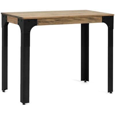 Todocontenedor Mesa Vintage Estilo Boston 780x780x750 - Negro Texturizado Todocontenedor Mesa Vintage Estilo Boston 780x780x750 - Negro Texturizado