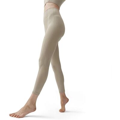 Leggings senza cuciture Born Living Yoga Sureya Pumice con Alta Vita Leggings senza cuciture Born Living Yoga Sureya Pumice con Alta Vita