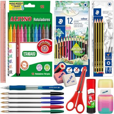 Colepack Ecopack 40 - Conjunto de Material Escolar - Marcas de Primeira Colepack Ecopack 40 - Conjunto de Material Escolar - Marcas de Primeira