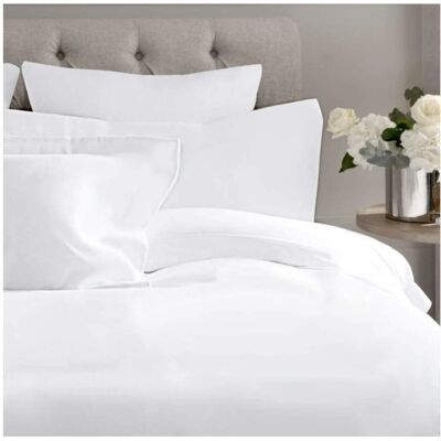 Conjunto de Roupa de Cama em Algodão Orgânico Artean - Branco - 250x260cm - Cama 160 Conjunto de Roupa de Cama em Algodão Orgânico Artean - Branco - 250x260cm - Cama 160