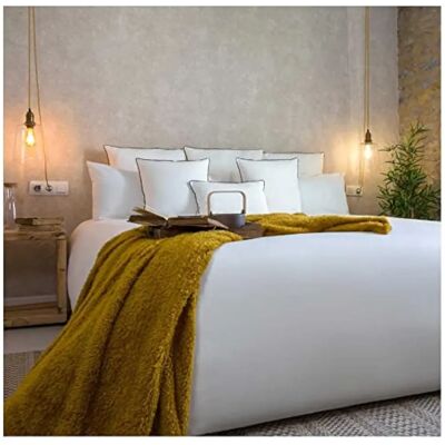 Funda Nórdica Orgánica de Algodón - 240x220cm - Blanco Funda Nórdica Orgánica de Algodón - 240x220cm - Blanco