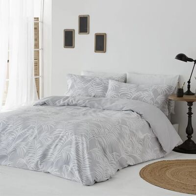 Funda Nórdica Orio Gris Algodón Orgánico - Ropa de cama 150 Funda Nórdica Orio Gris Algodón Orgánico - Ropa de cama 150