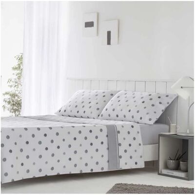 Conjunto de Roupa de Cama Cotton Artean Gamiz Cinza - Cama 160 Conjunto de Roupa de Cama Cotton Artean Gamiz Cinza - Cama 160
