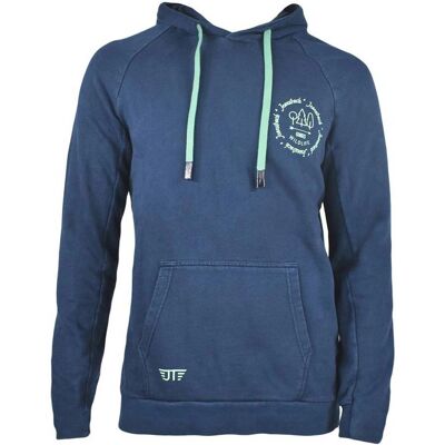 Sweat à Capuche Bleu Wood de Jeanstrack pour Homme - Publicité Sweat à Capuche Bleu Wood de Jeanstrack pour Homme - Publicité