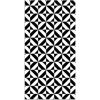 Panorama - Geometric Pattern - Noir - 60x250 cm - Tapis Vinyle - Publicité Panorama - Geometric Pattern - Noir - 60x250 cm - Tapis Vinyle - Publicité