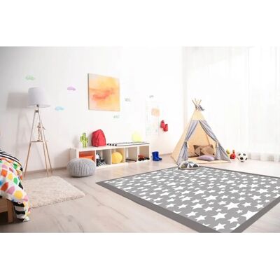 Panorama - Estrellas - Gris - 200x250cm - Vinyl rug Panorama - Estrellas - Gris - 200x250cm - Vinyl rug