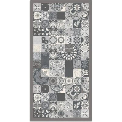 HOME & LIVING Tapis Vinyle - 80x200 cm - Gris - Durable Usage Intérieur/Extérieur - Publicité HOME & LIVING Tapis Vinyle - 80x200 cm - Gris - Durable Usage Intérieur/Extérieur - Publicité