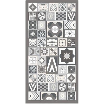 Alfombra Vinílica HOME & LIVING - Gris - 80x200cm - Resistente y Moderna Alfombra Vinílica HOME & LIVING - Gris - 80x200cm - Resistente y Moderna