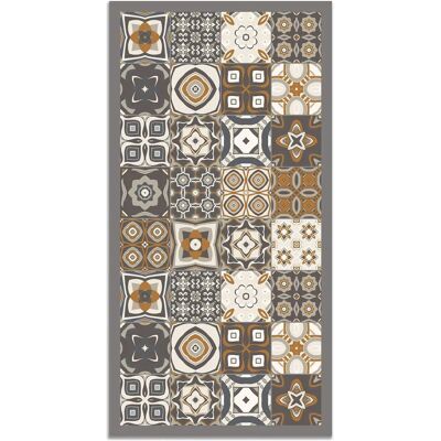 Tapis vinyle orange 80x150cm - Tapis - Publicité Tapis vinyle orange 80x150cm - Tapis - Publicité