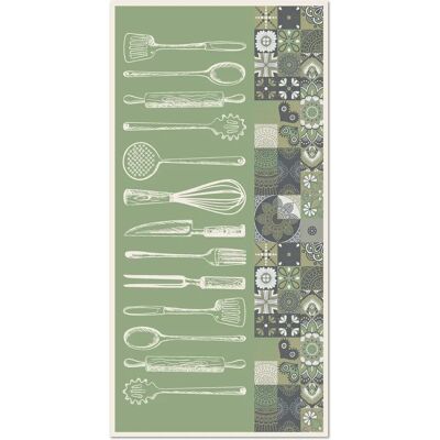Panorama - Alfombra Vinílica Cocina - Vert - 120x170 cm - Rug - Publicité Panorama - Alfombra Vinílica Cocina - Vert - 120x170 cm - Rug - Publicité