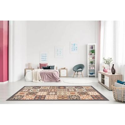 Panorama - Alfombra Vinílica - Marrón - 60x250 cm - Baldosa Hidráulica - Flooring - Publicité Panorama - Alfombra Vinílica - Marrón - 60x250 cm - Baldosa Hidráulica - Flooring - Publicité