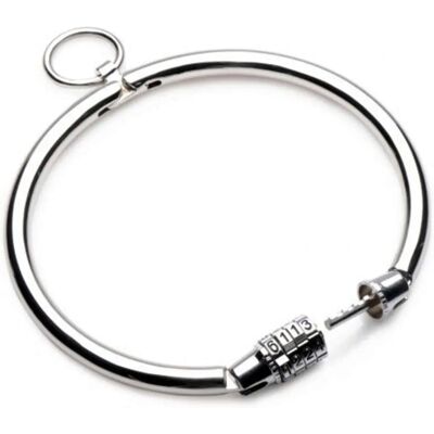Metal Hard - Collier en métal avec serrure à combinaison 13,5cm - Collier Metal Hard - Collier en métal avec serrure à combinaison 13,5cm - Collier
