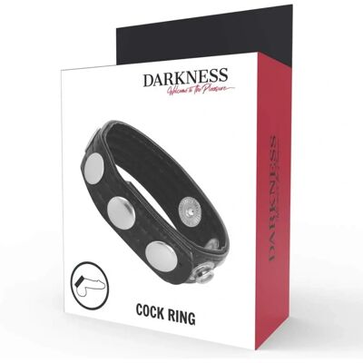 Anello in Pelle Darkness - Regolabile, 5 Livelli - Anello per il Pene Anello in Pelle Darkness - Regolabile, 5 Livelli - Anello per il Pene