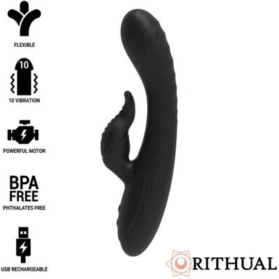 Rithual Rithual Anusara Vibratore Doppio Motore Ricaricabile - Nero Rithual Rithual Anusara Vibratore Doppio Motore Ricaricabile - Nero