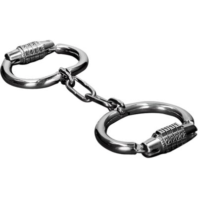 Menottes METAL HARD - Acier inoxydable avec serrure à combinaison Menottes METAL HARD - Acier inoxydable avec serrure à combinaison