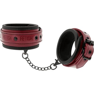 Menottes en Cuir Vegan Dark Room de Fetish Submissive - Accessoire BDSM Menottes en Cuir Vegan Dark Room de Fetish Submissive - Accessoire BDSM
