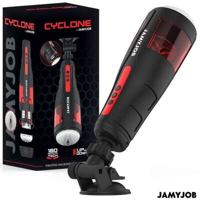 JAMYJOB - CYCLONE - Musta - 180° Rotation - Masturbator JAMYJOB - CYCLONE - Musta - 180° Rotation - Masturbator