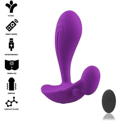 Intense Shelly Plug Anale - Controllo Remoto Unisex Viola Intense Shelly Plug Anale - Controllo Remoto Unisex Viola