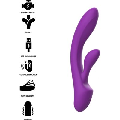 Vibromasseur Intense Luigi - Point G & Clitoris - Étanche - 10 Modes - Publicité Vibromasseur Intense Luigi - Point G & Clitoris - Étanche - 10 Modes - Publicité