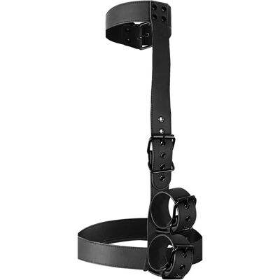 Ensemble de Bondage Submissif - Résistance en cuir vegan ajustable Ensemble de Bondage Submissif - Résistance en cuir vegan ajustable