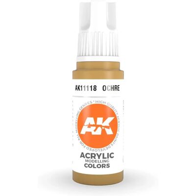 AK Interactive 3Gen Ocre Finition Mat - Peinture acrylique - Publicité AK Interactive 3Gen Ocre Finition Mat - Peinture acrylique - Publicité