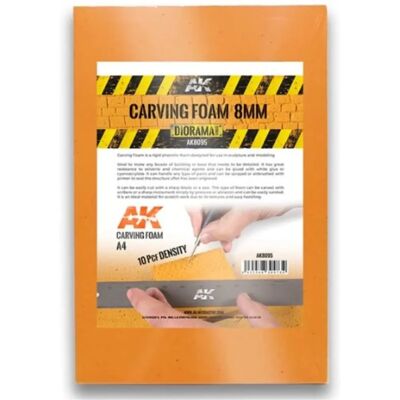 AK Interactive Schnitz- und Modellierschaum - 8mm A4 - Widerstandsfähiges Phenolmaterial AK Interactive Schnitz- und Modellierschaum - 8mm A4 - Widerstandsfähiges Phenolmaterial