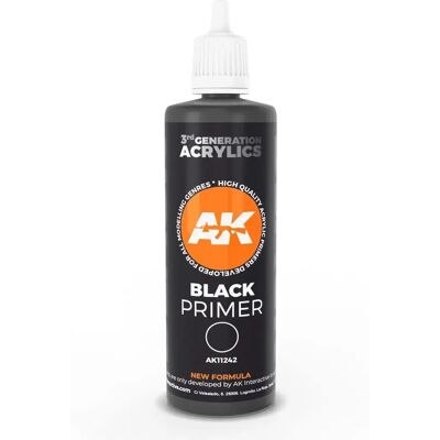 AK Interactive Schwarz Grundierung 100ml - Acrylmodellfarbe AK Interactive Schwarz Grundierung 100ml - Acrylmodellfarbe