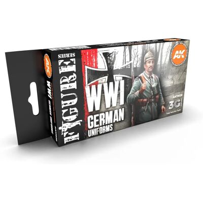 AK Interactive Uniformes Allemands WWI - Peinture Acrylique - 629 - Publicité AK Interactive Uniformes Allemands WWI - Peinture Acrylique - 629 - Publicité