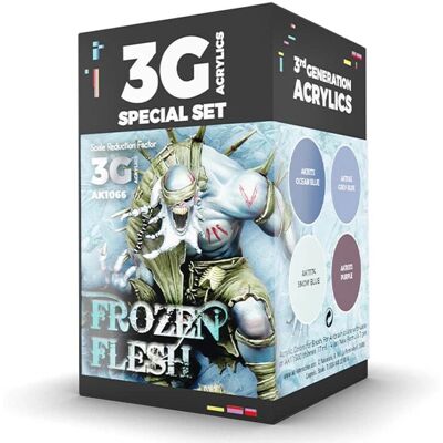 Ensemble de peinture acrylique AK Interactive Frozen Flesh - Accessoires pour maquettes - Publicité Ensemble de peinture acrylique AK Interactive Frozen Flesh - Accessoires pour maquettes - Publicité