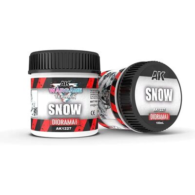 AK INTERACTIVE BATTLE GROUNDS Sníh - Texturová barva na dioráma - 100 ml AK INTERACTIVE BATTLE GROUNDS Sníh - Texturová barva na dioráma - 100 ml